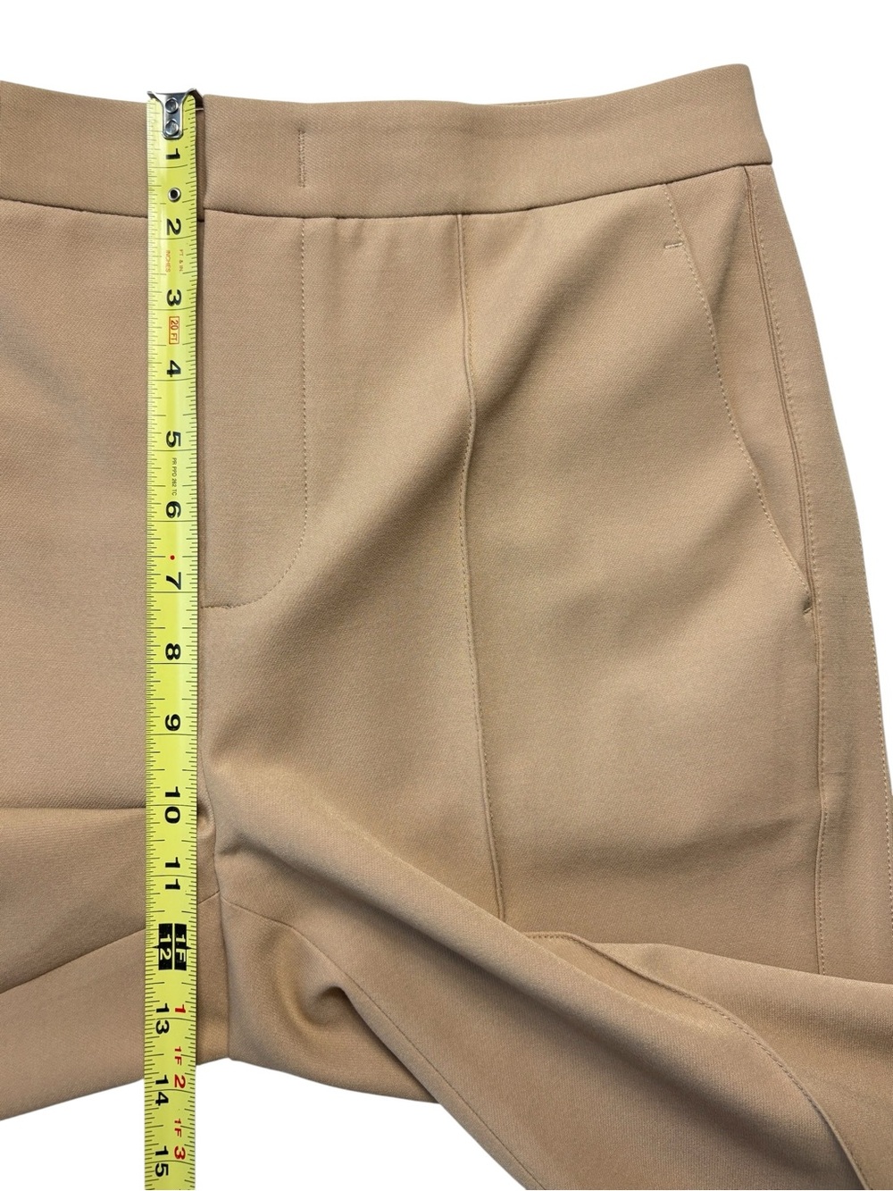 Vince Pecan Tapered Stovepipe Knit Trousers Pants Size 8 - Picture 6 of 11